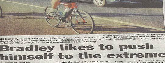 A newspaper with the headline " bike lanes like to be passed off to the end of the road ".