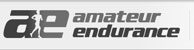 A black and white image of the amatuer enduro logo.